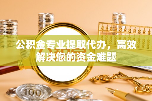 指导公积金专业提取代办，高效解决您的资金难题